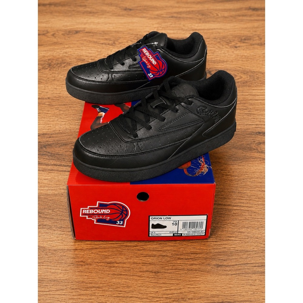 Ewing Orion Low Men's Size 10 Black Low Top Basketball Shoes New